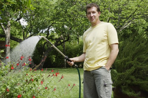 Hard landscaping and planting options for a Hayes garden